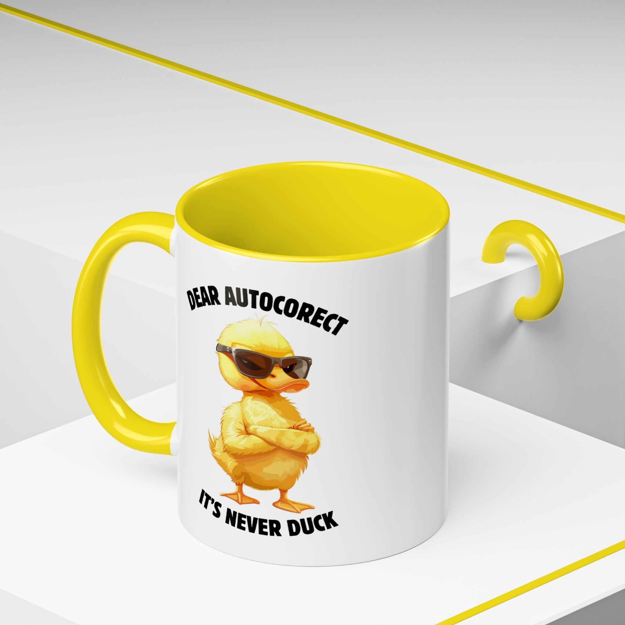 Auto - Correct: It’s Never Duck Mug - Saunni Bee - Meme This
