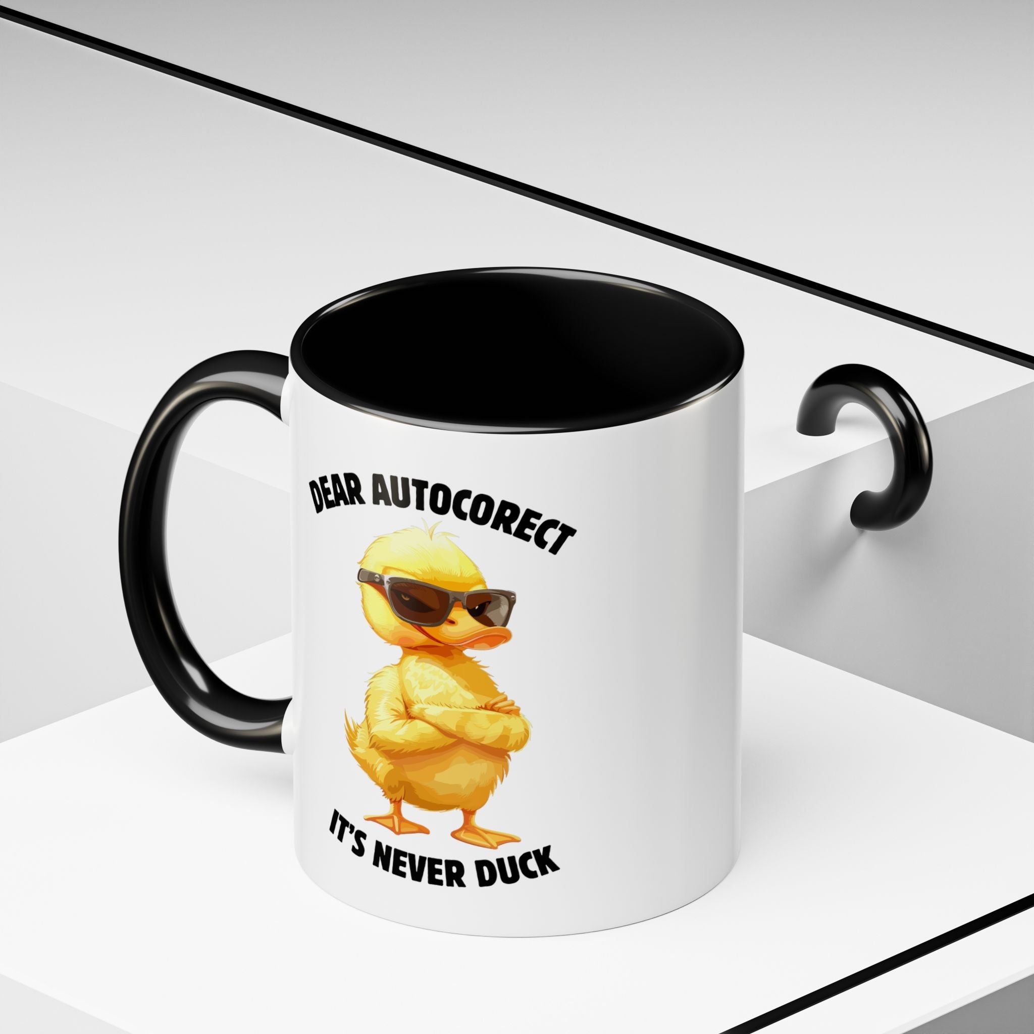 Auto - Correct: It’s Never Duck Mug - Saunni Bee - Meme This