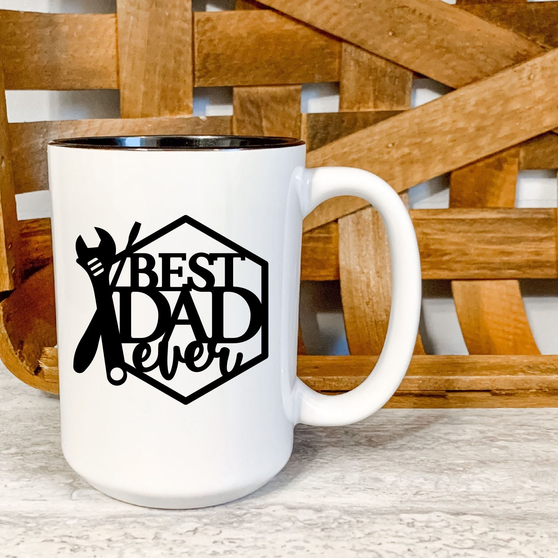 Best Dad Ever Ceramic Gift Mug - Saunni Bee - Mugs