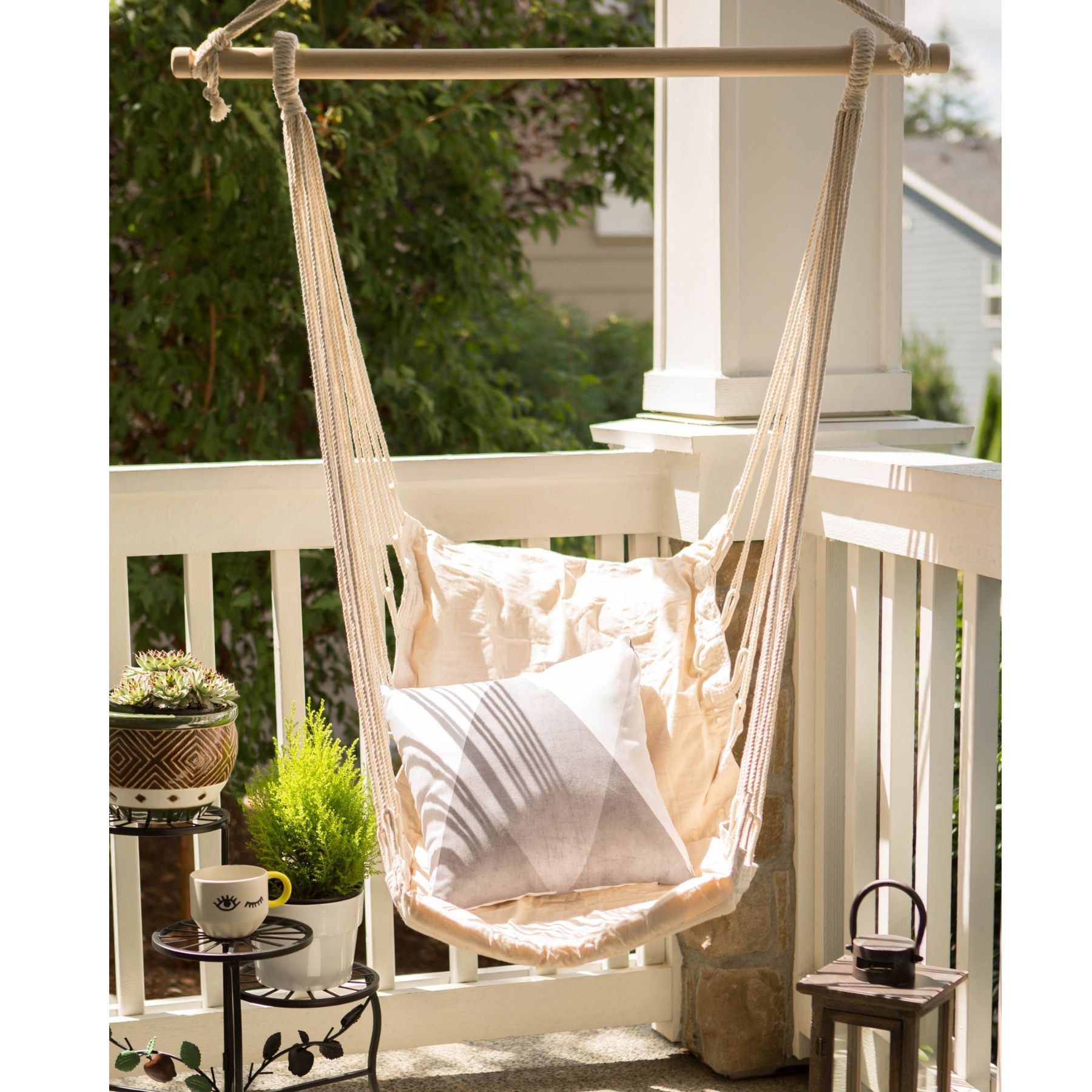 Cotton Padded Swing Chair - Saunni Bee - Padded Porch Swing