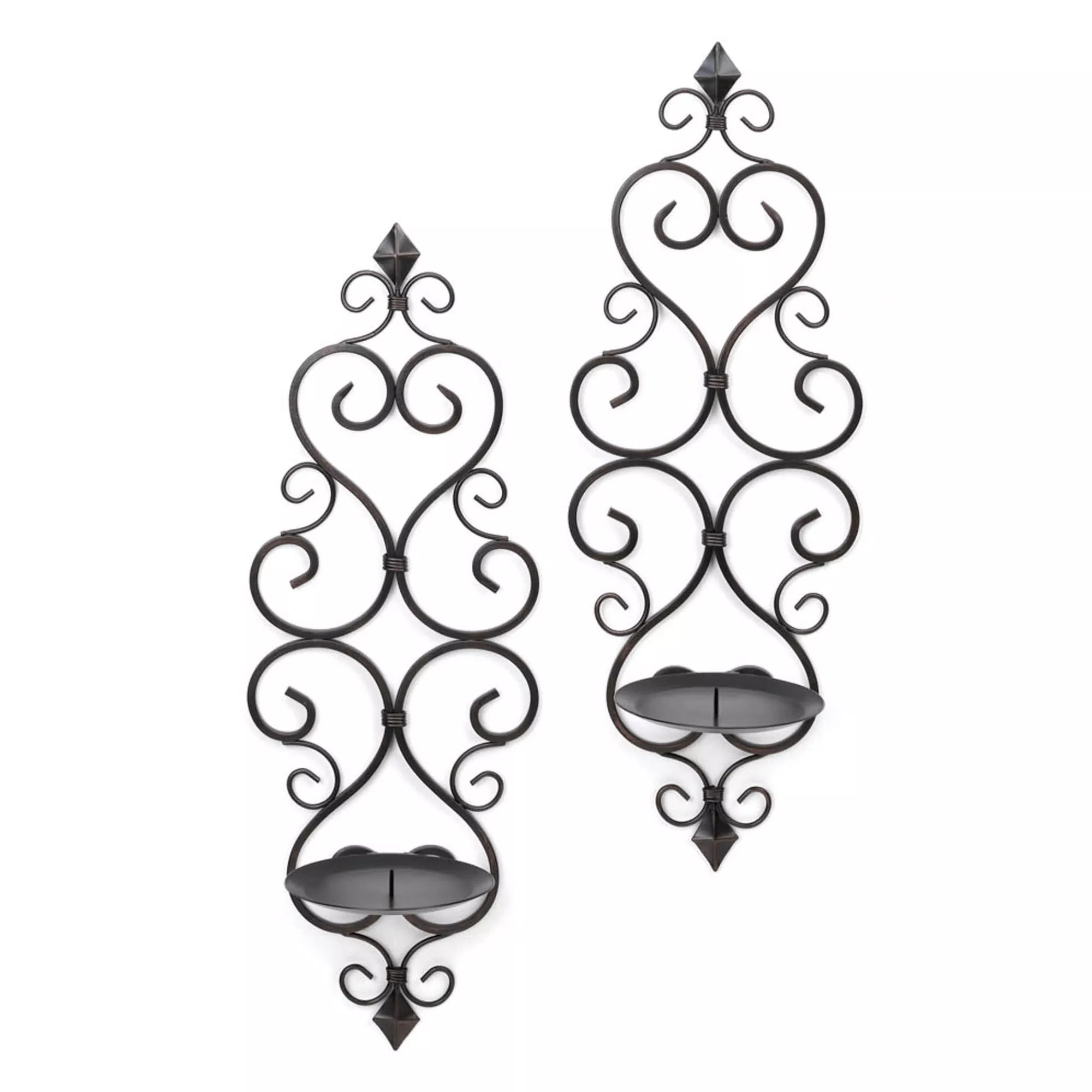 Fleur - De - Lis Wall Sconce Duo - Saunni Bee - Wall Candle Sconce