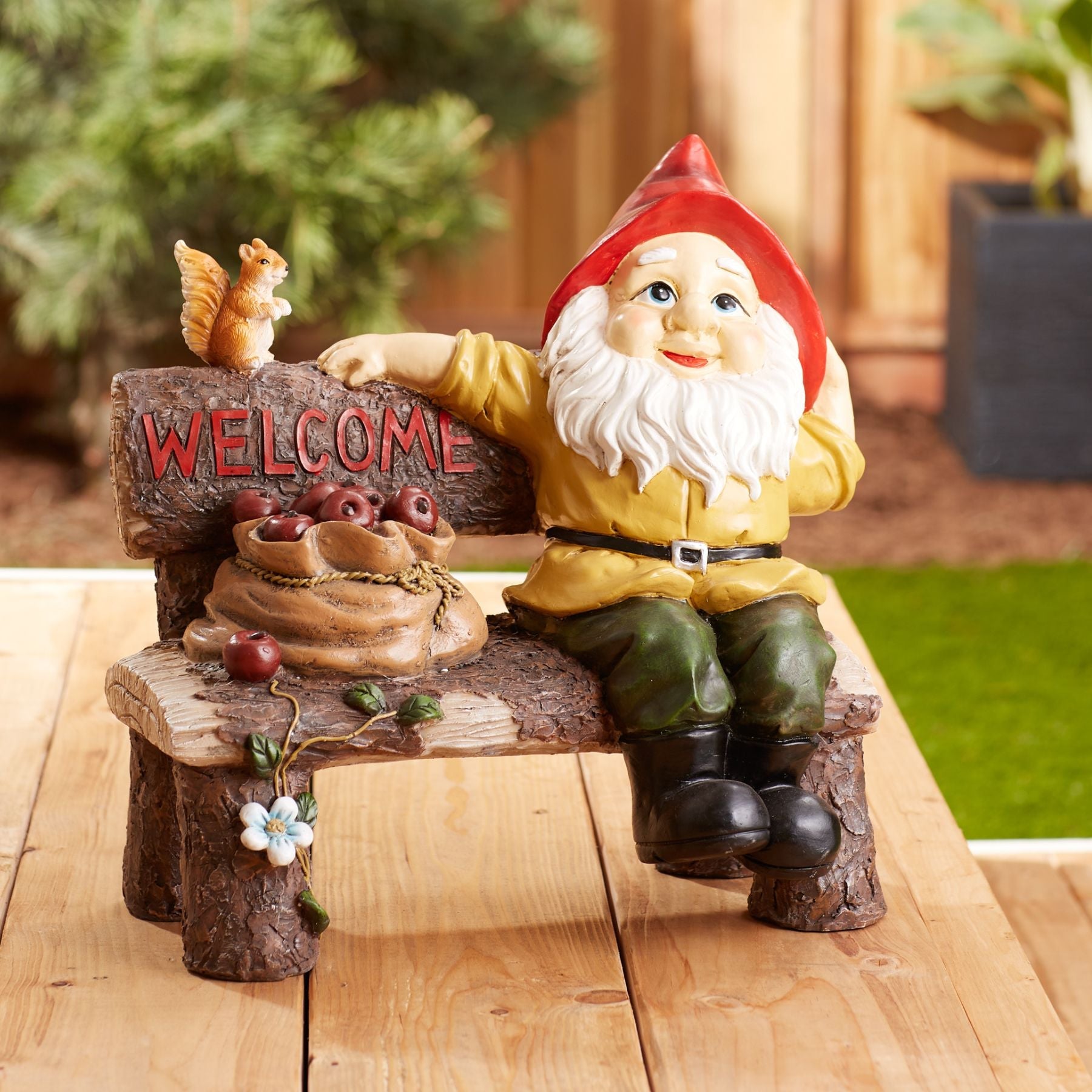 Garden Gnome Greeting Sign