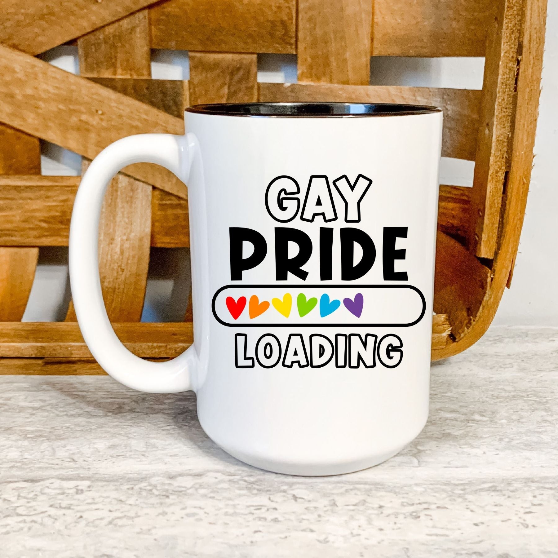 Gay Pride Loading Gift Mug - Saunni Bee - Mugs