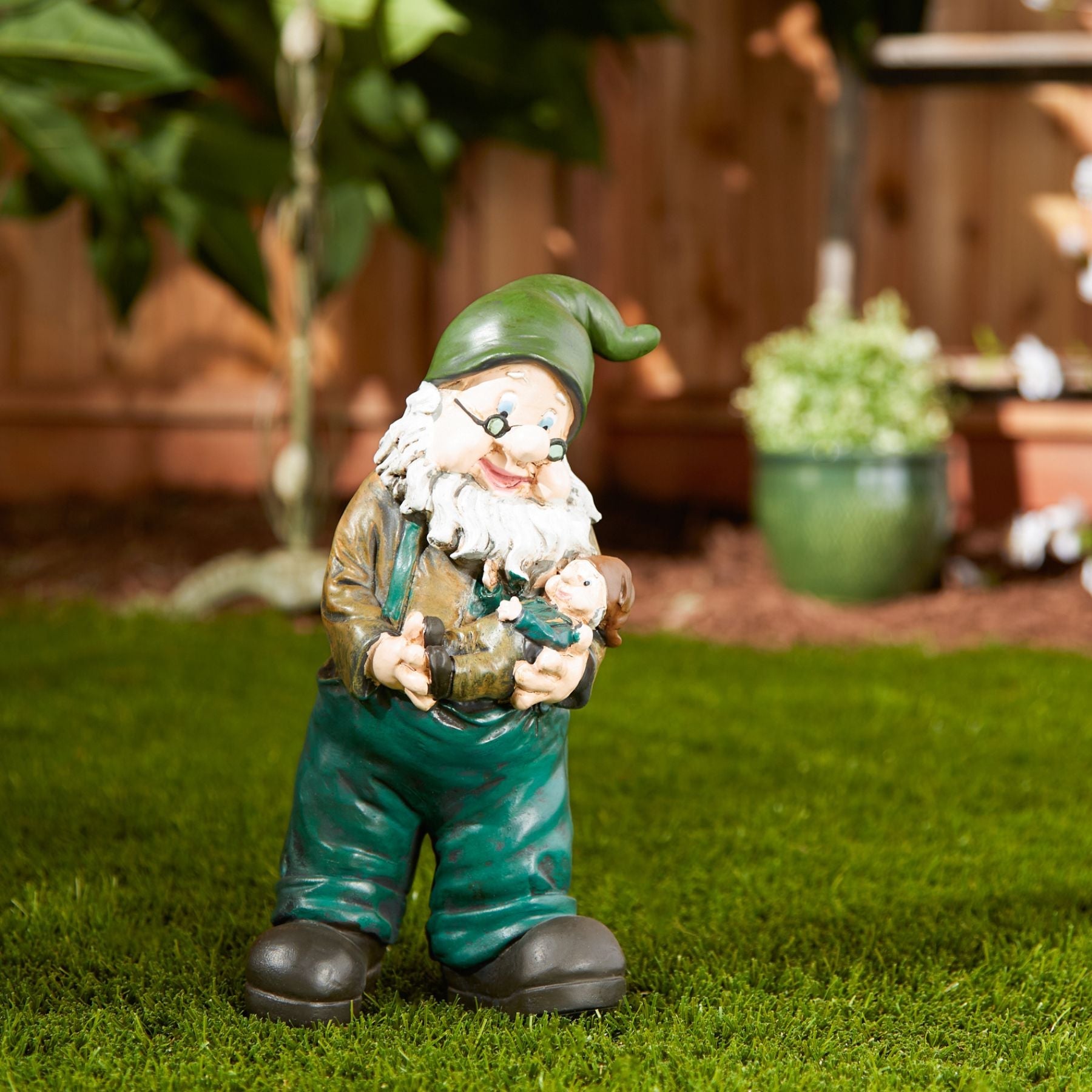 Grandpa Garden Gnome - Saunni Bee - Sculptures & Statues