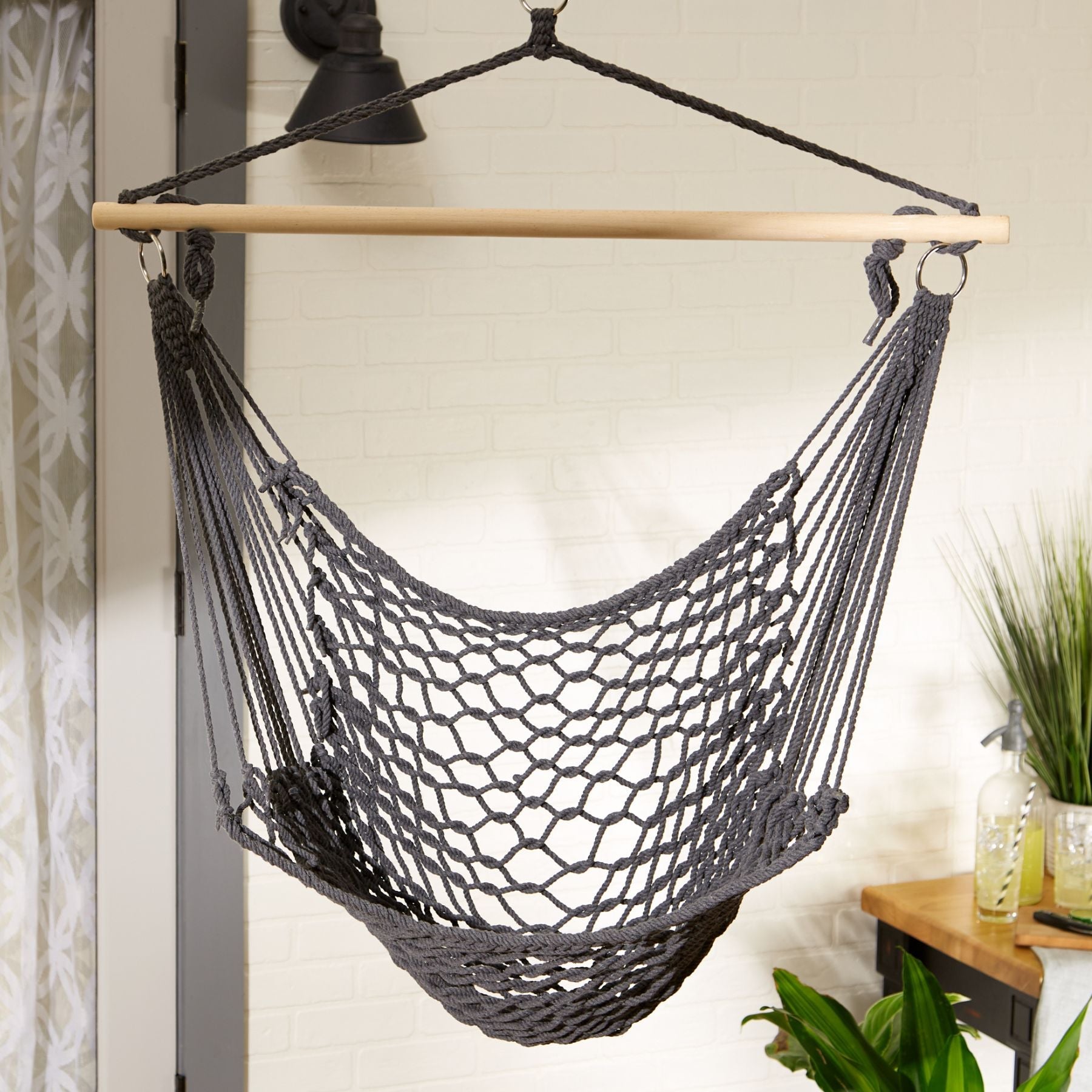 Gray Hammock Chair - Saunni Bee - Hammock