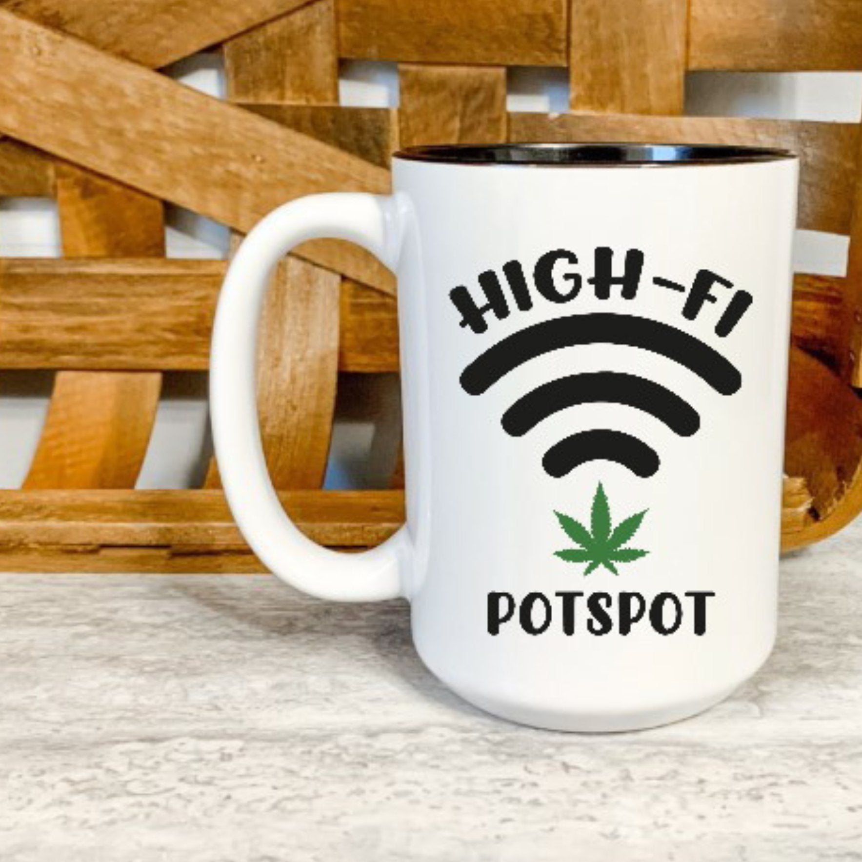 Hi-Fi Potspot Marijuana Pun Mug - Saunni Bee - Product
