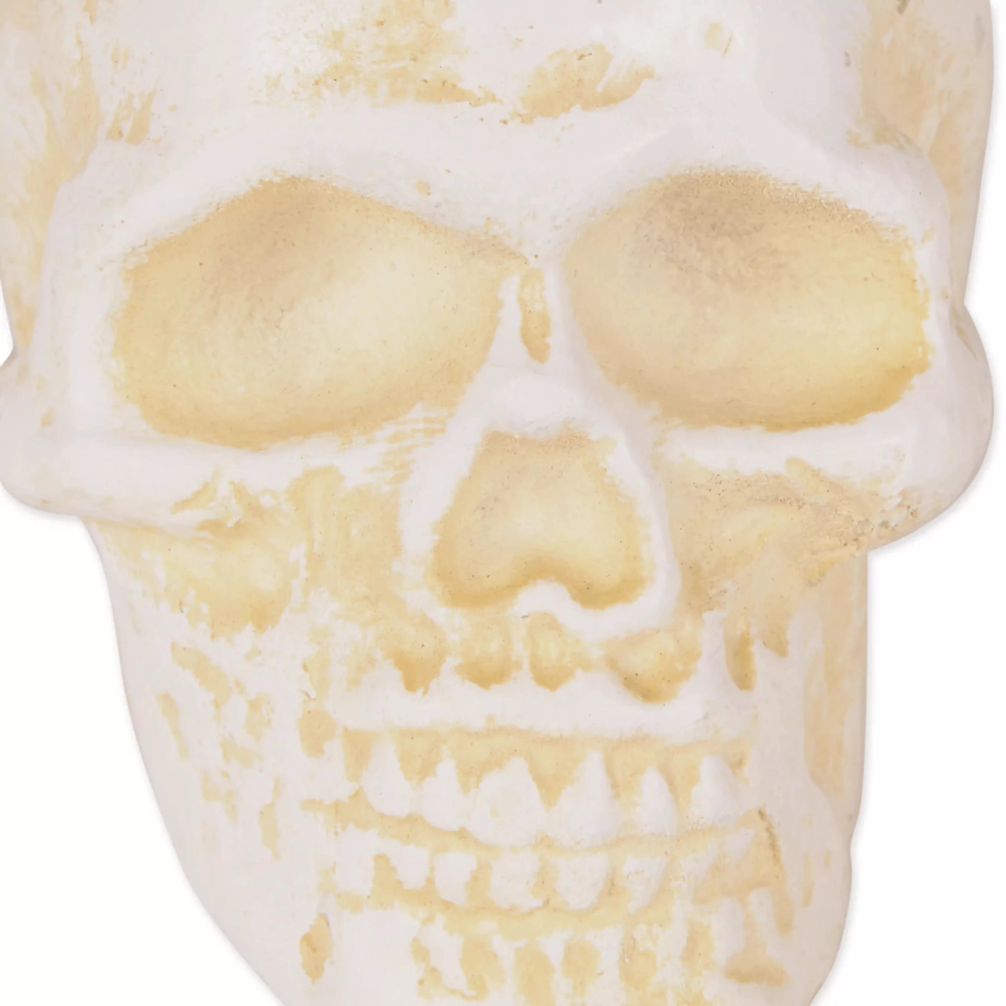 Human Skull Cast Iron Paper Weight - Saunni Bee - Halloween