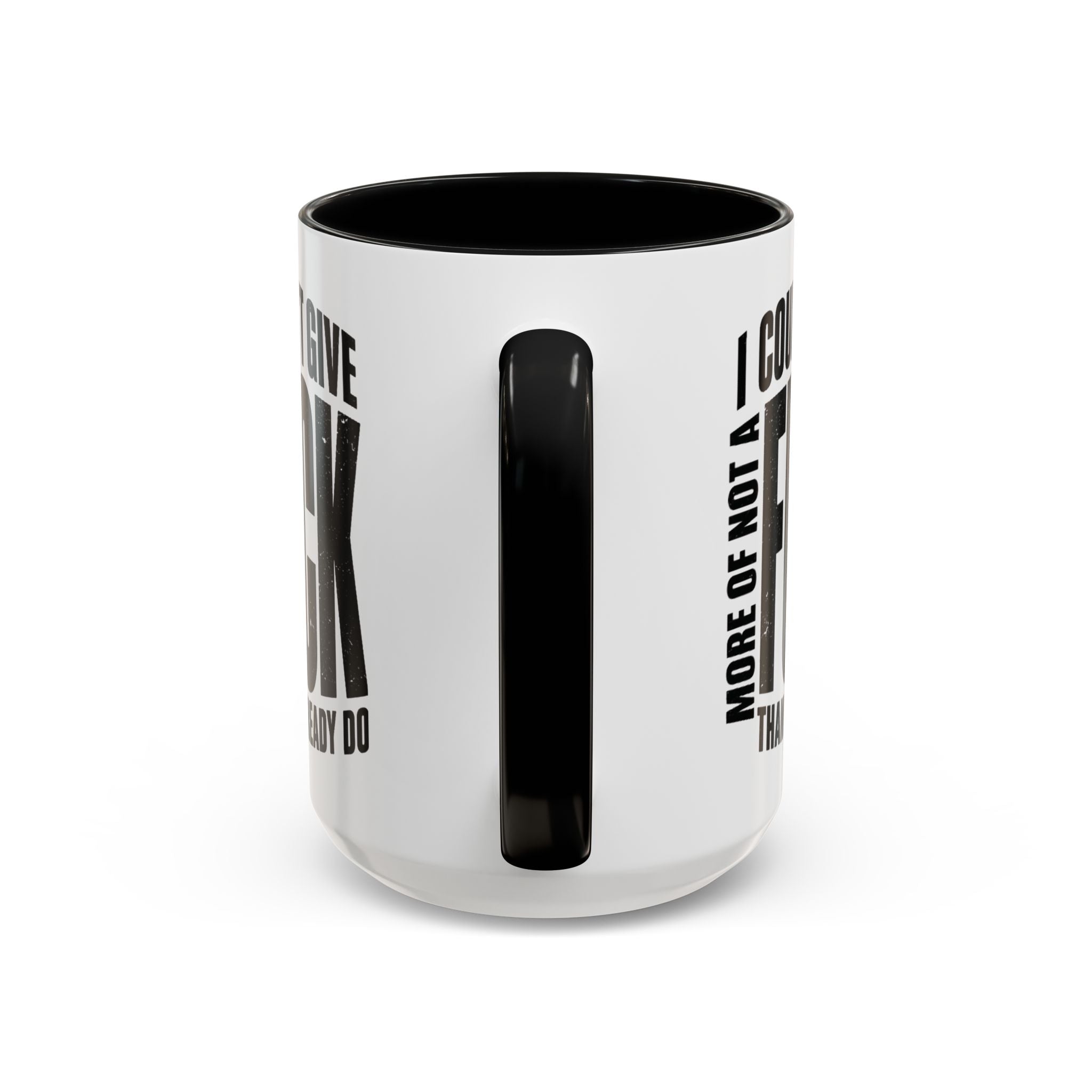 Funny sarcastic coffee mug with distressed text design