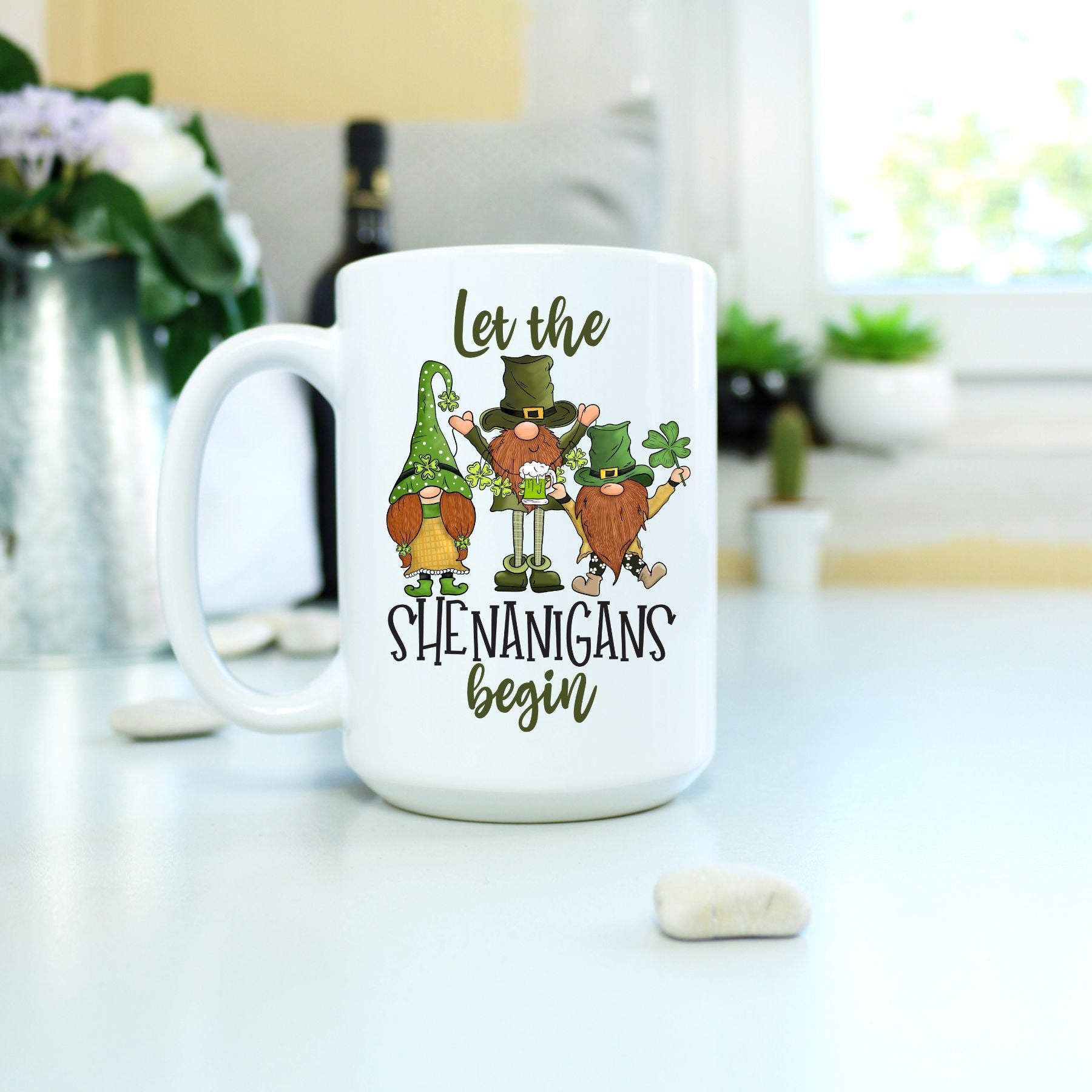 I'm Here for the Shenanigans Mug - Saunni Bee - St Patrick's Day