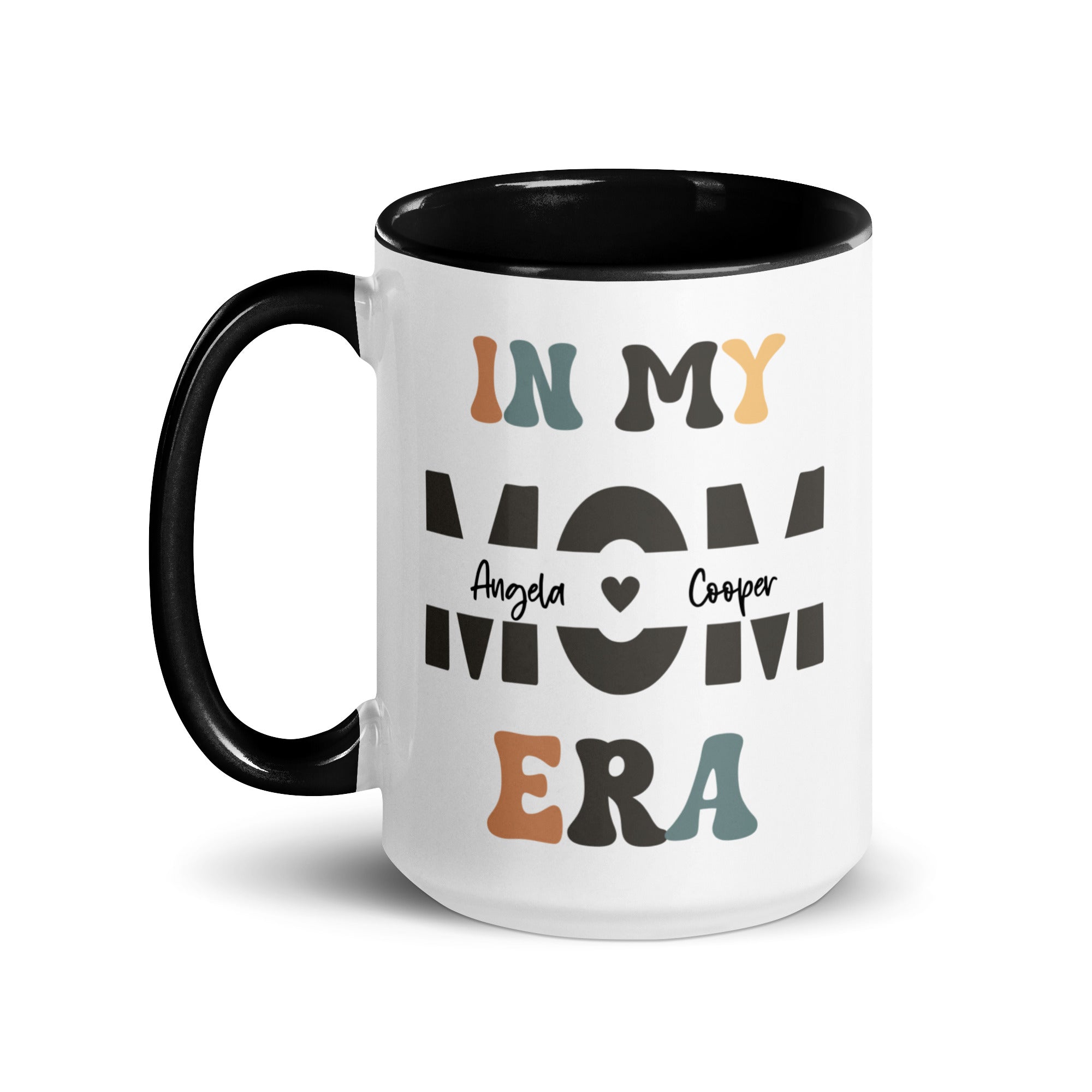 In My Mom Era Mug, Customized w/2 Kids' Names, Gift for Mom - Saunni Bee - For Mom