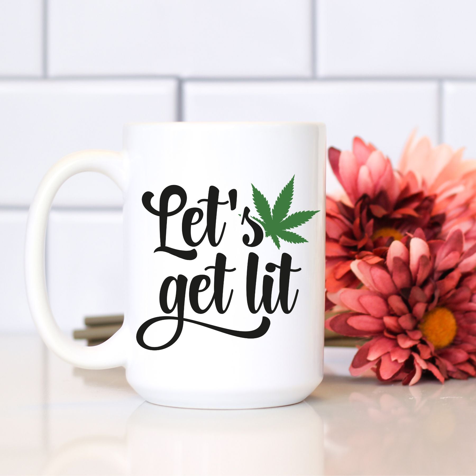 Let's Get Lit, 420-Friendly Gift Mug | Stoner Gifts - Saunni Bee - Mugs
