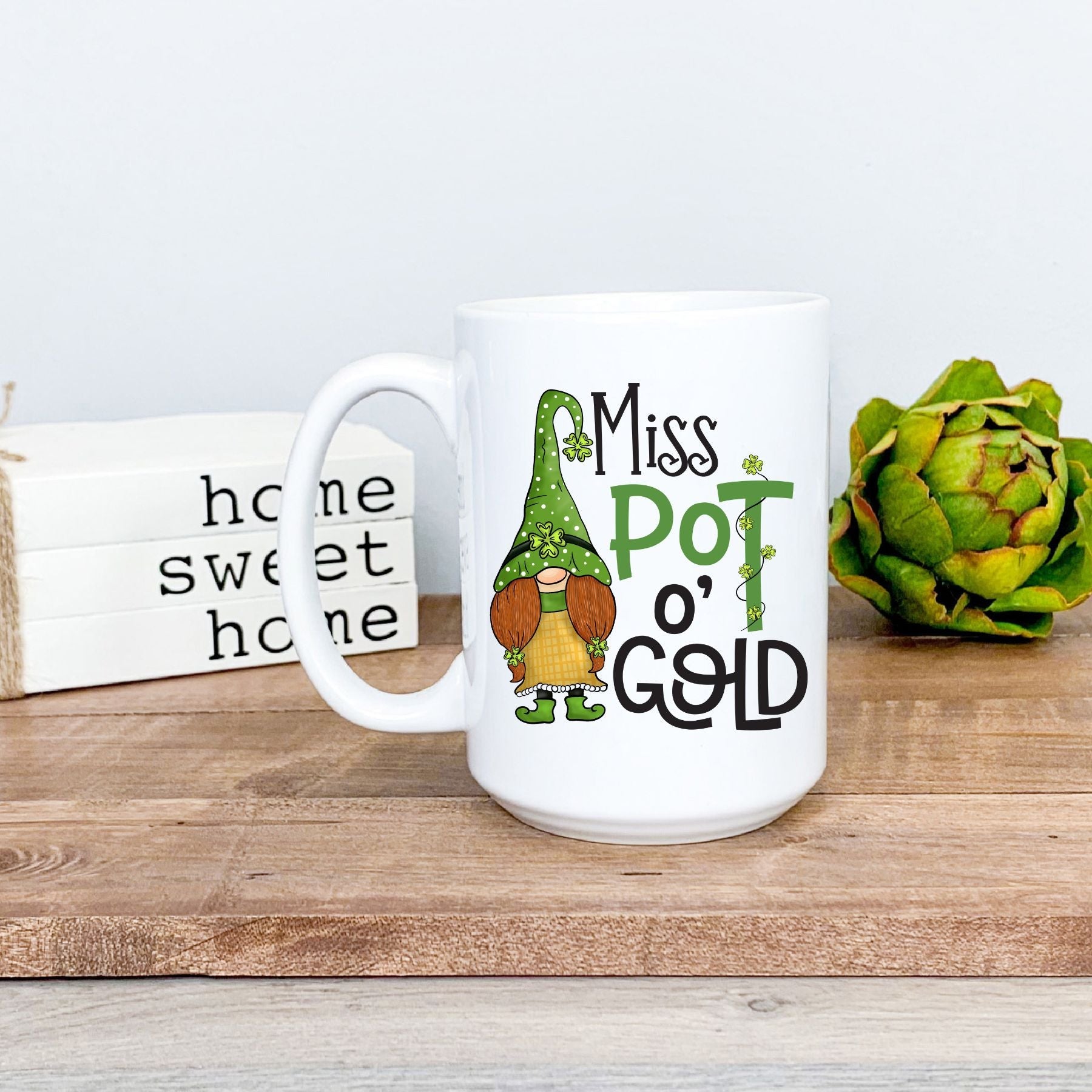 Miss Pot O' Gold St. Patrick's Day Mug - Saunni Bee - St Patrick's Day