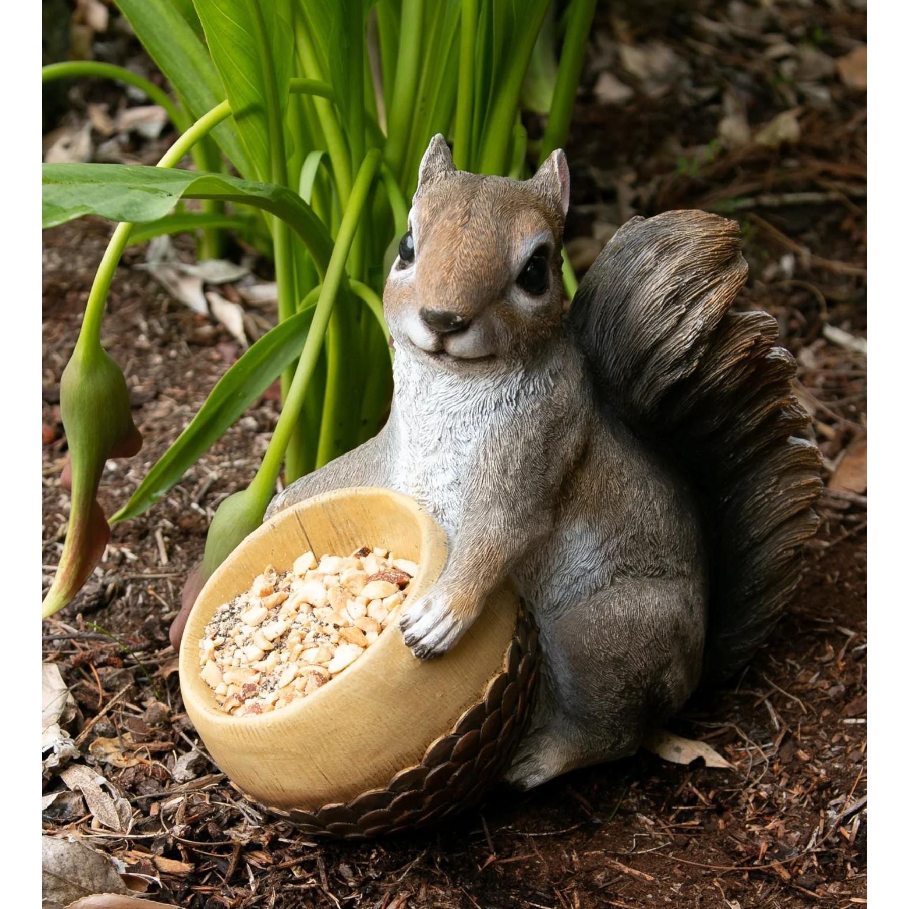 Squirrel and Acorn Bird Feeder - Saunni Bee - Bird Feeder