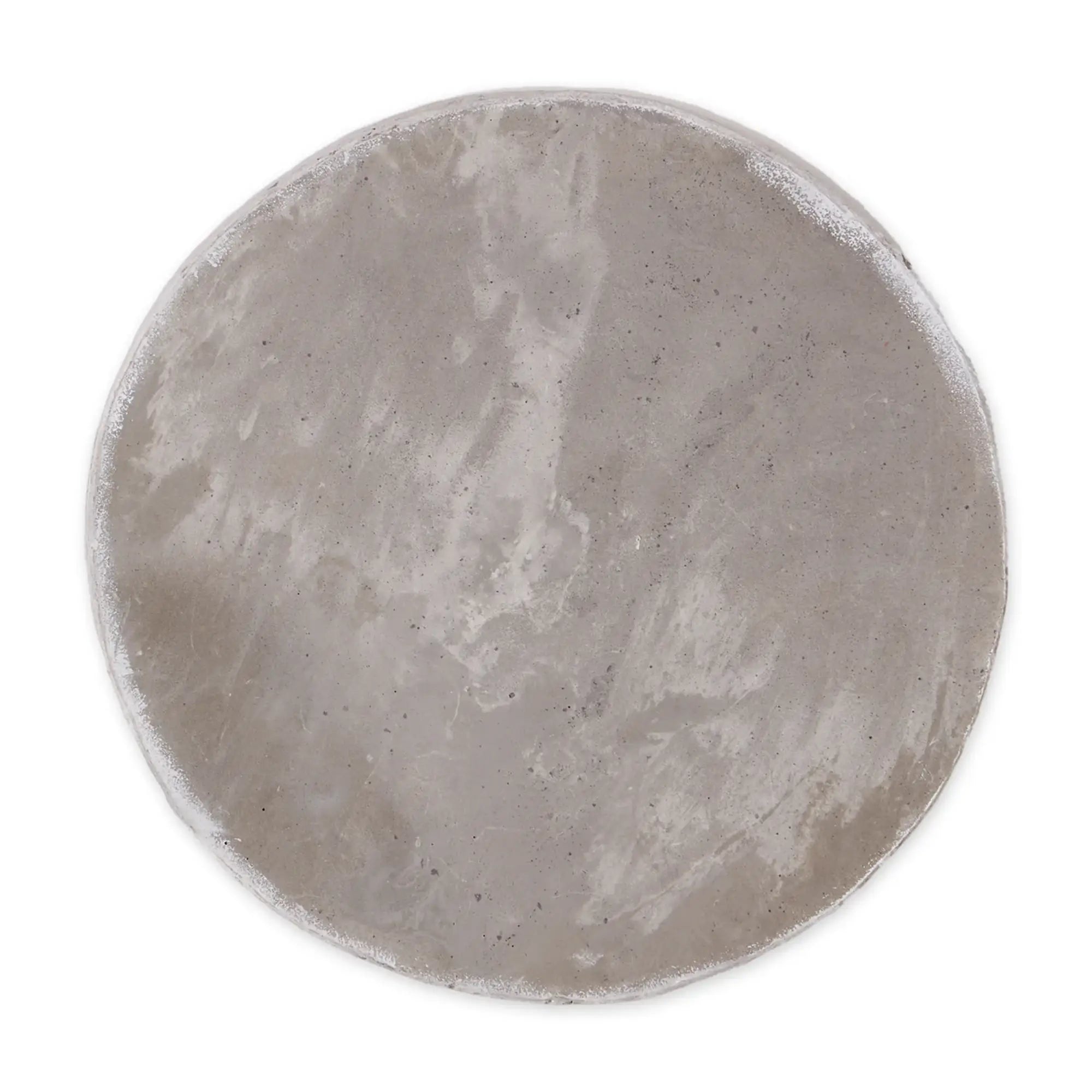 Garden stepping stone rear view on white background