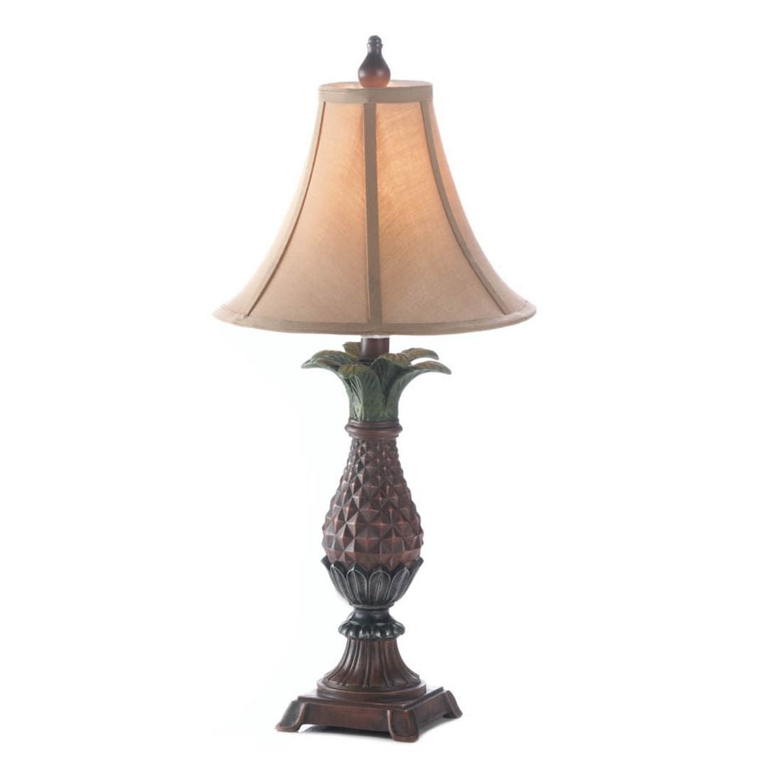 Tuscan Style Pineapple Table Lamp - Saunni Bee - Table Lamp