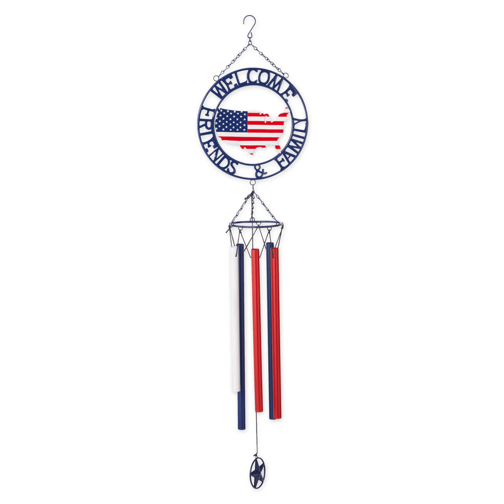 Weathervane Wind Chime - Patriotic Welcome Friends and Family - Saunni Bee - Weathervane