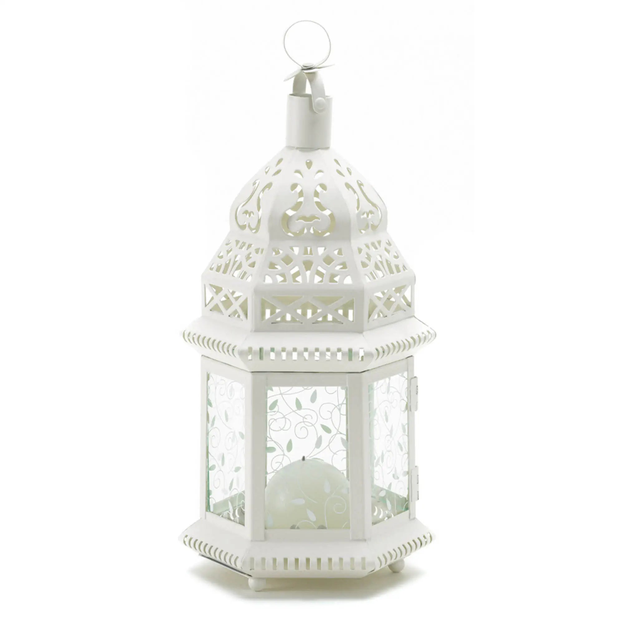 White Moroccan Lantern - Saunni Bee - Moroccan Lantern