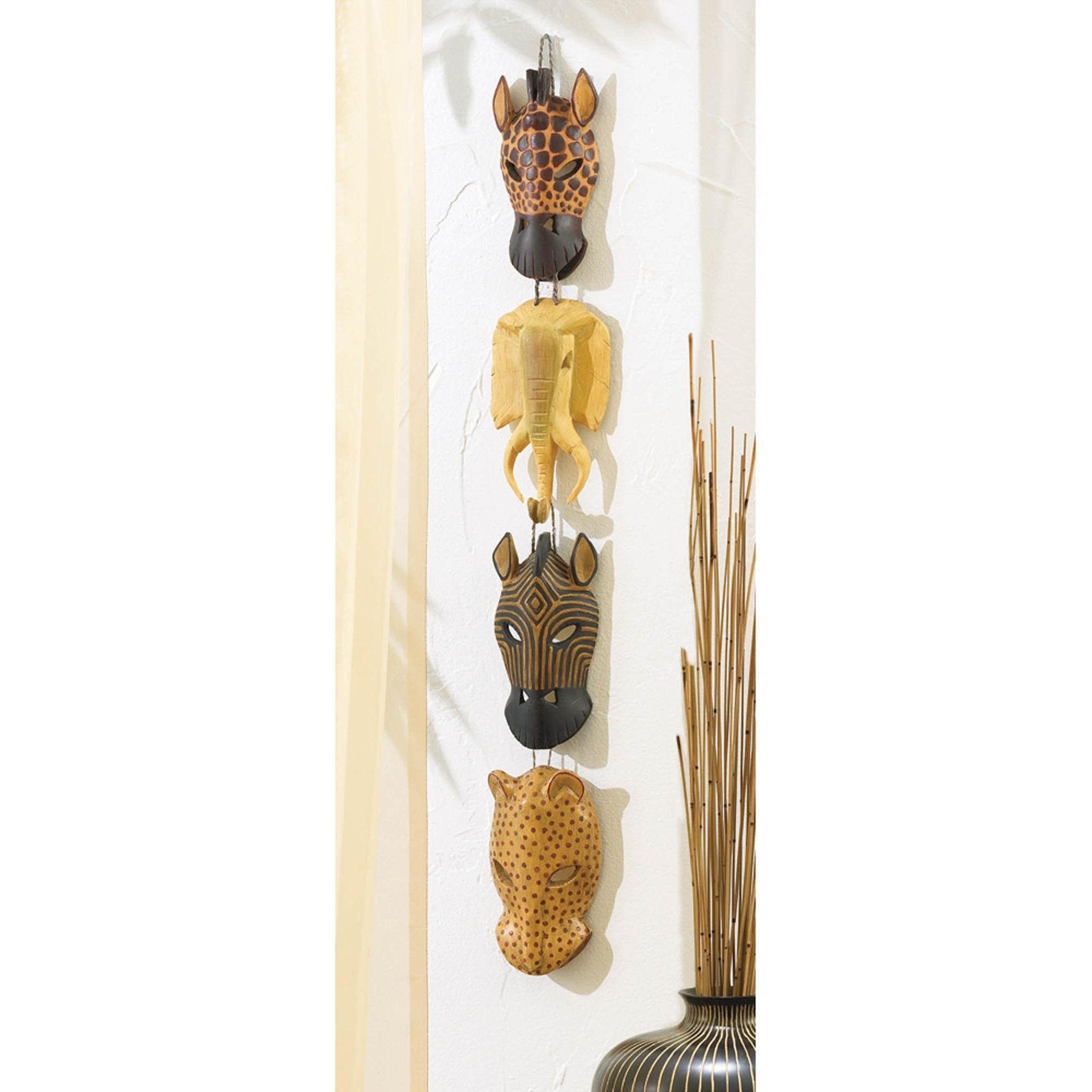 Animal Masks Wall Plaque - Saunni Bee - Home Decor