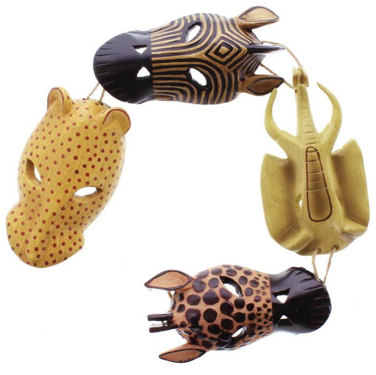 Animal Masks Wall Plaque - Saunni Bee - Home Decor