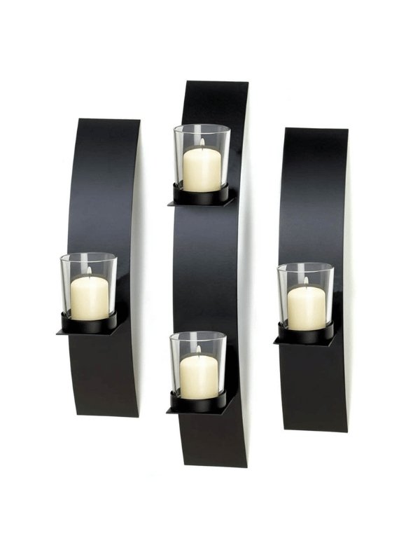 Contemporary Wall Sconce Trio - Saunni Bee - Lighting