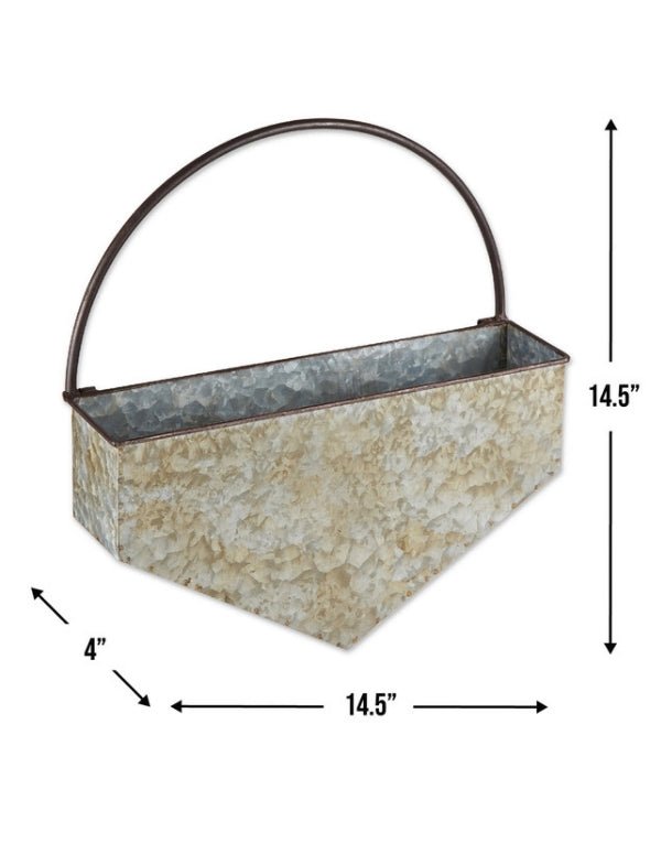 bee hanging planter Diamond Galvanized Wall Planter