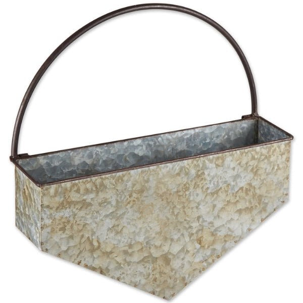 galvanized steel hanging planter Diamond Galvanized Wall Planter
