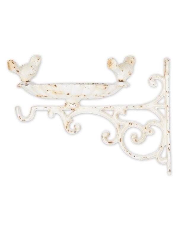 Distressed Wall Mounted Cast Iron Bird Feeder - Saunni Bee - Bird Feeders