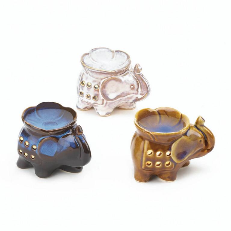 Elephant Oil Warmer Trio - Saunni Bee - Home Decor
