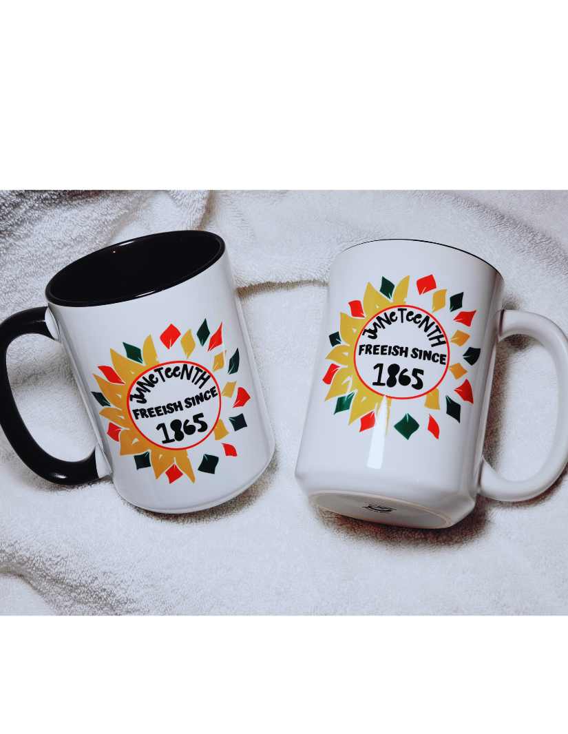 Floral Juneteenth Celebration Mug - Saunni Bee - Mugs