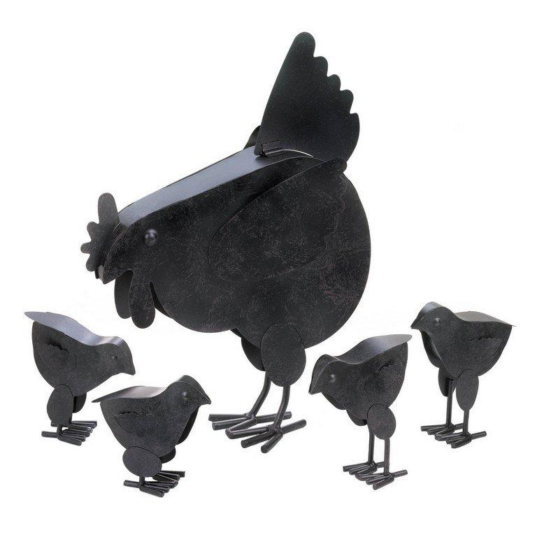 Hen with Chicks Sculpture - Saunni Bee - Patio; Lawn & Garden