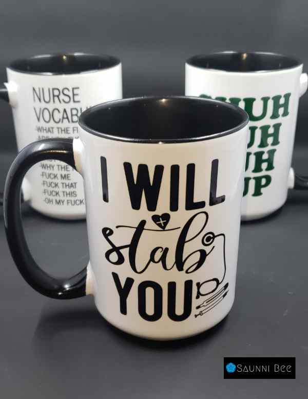 I Will Stab You Mug - Saunni Bee -