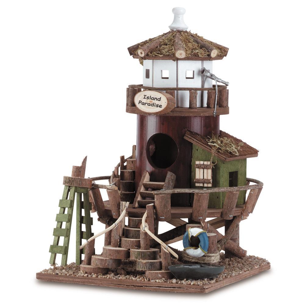 Island Paradise Birdhouse - Saunni Bee - Patio; Lawn & Garden