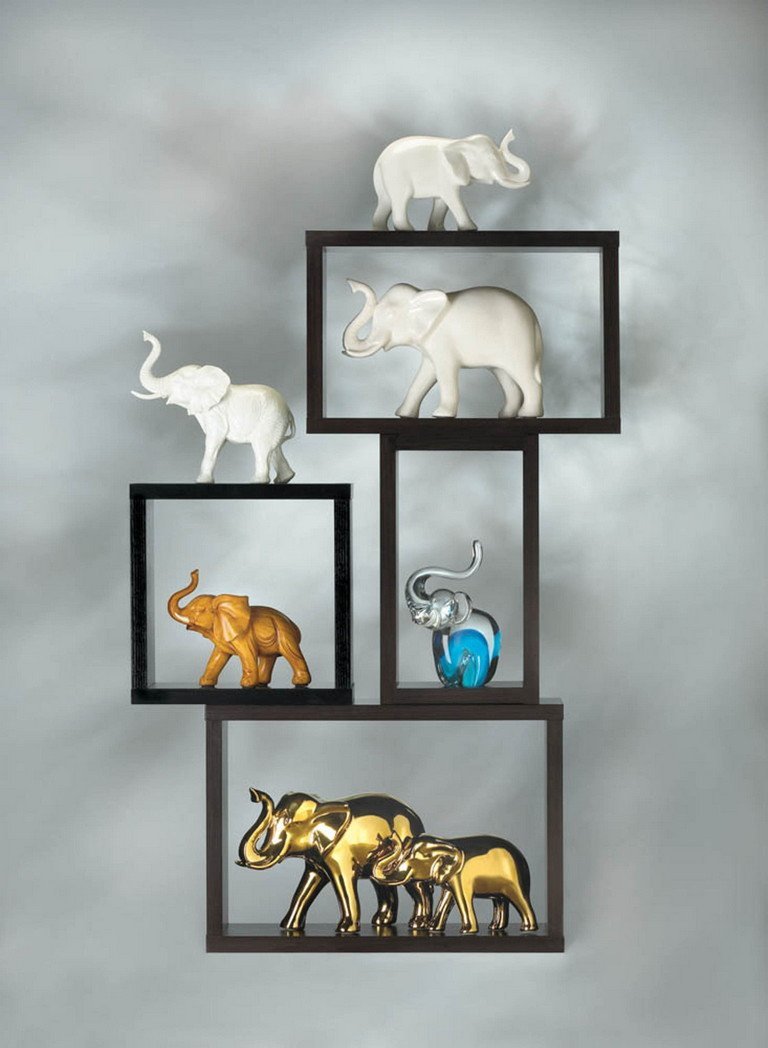 Large Golden Elephant Decor - Saunni Bee - Home Decor