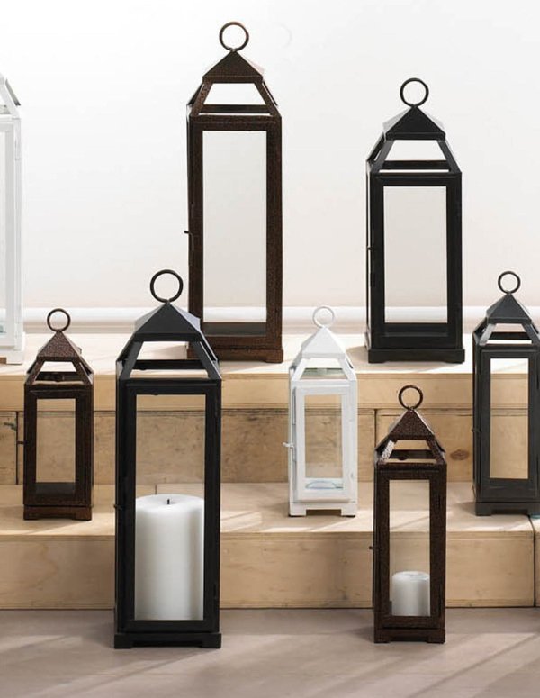 Large Sleek Candle Lantern - Saunni Bee - Lanterns