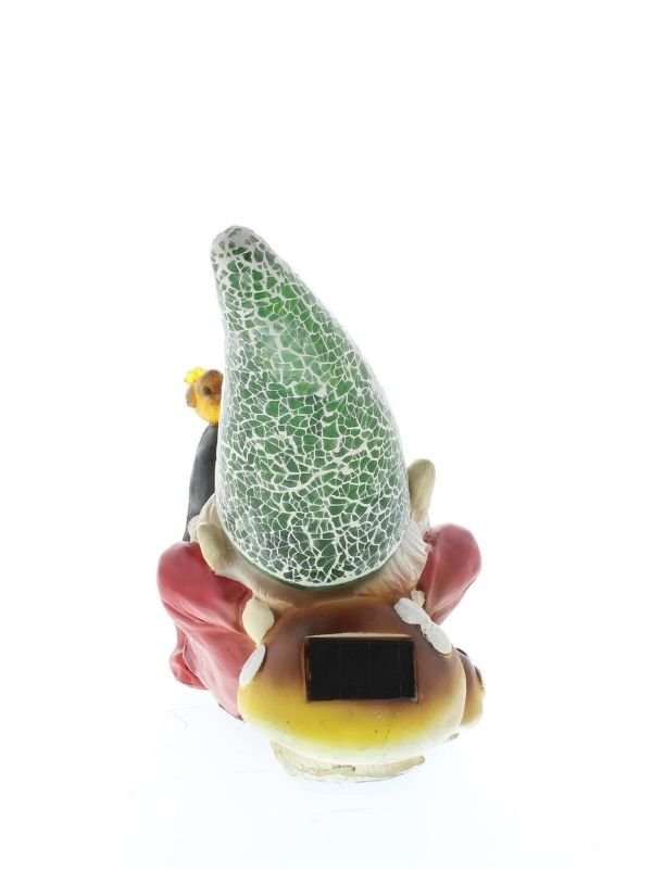 Lazy Gnome Solar Statue - Saunni Bee - Sculptures & Statues