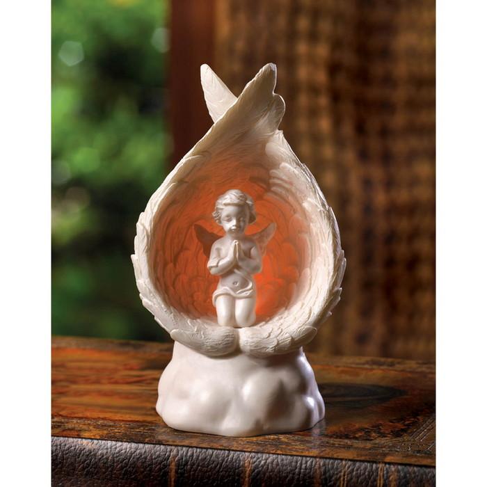 Light-Up Praying Angel Figurine - Saunni Bee - Religious & Inspiration
