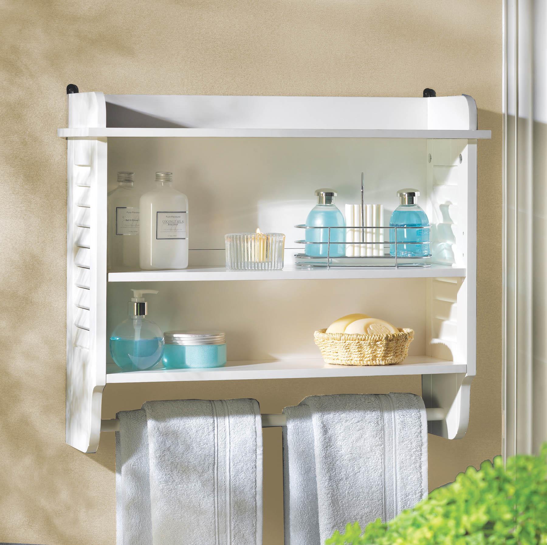 Nantucket Bathroom Wall Shelf - Saunni Bee - Furniture & Decor