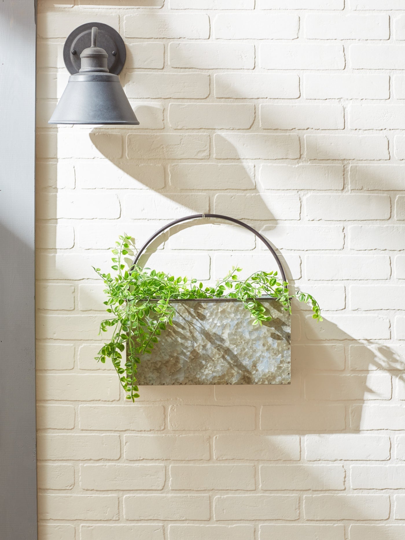 Rectangle Galvanized Wall Planter - Saunni Bee - Wall Planter
