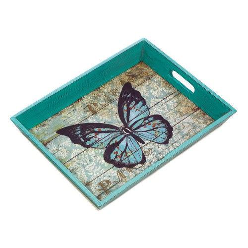 Rustic Butterfly Serving Tray - Saunni Bee - Home Decor