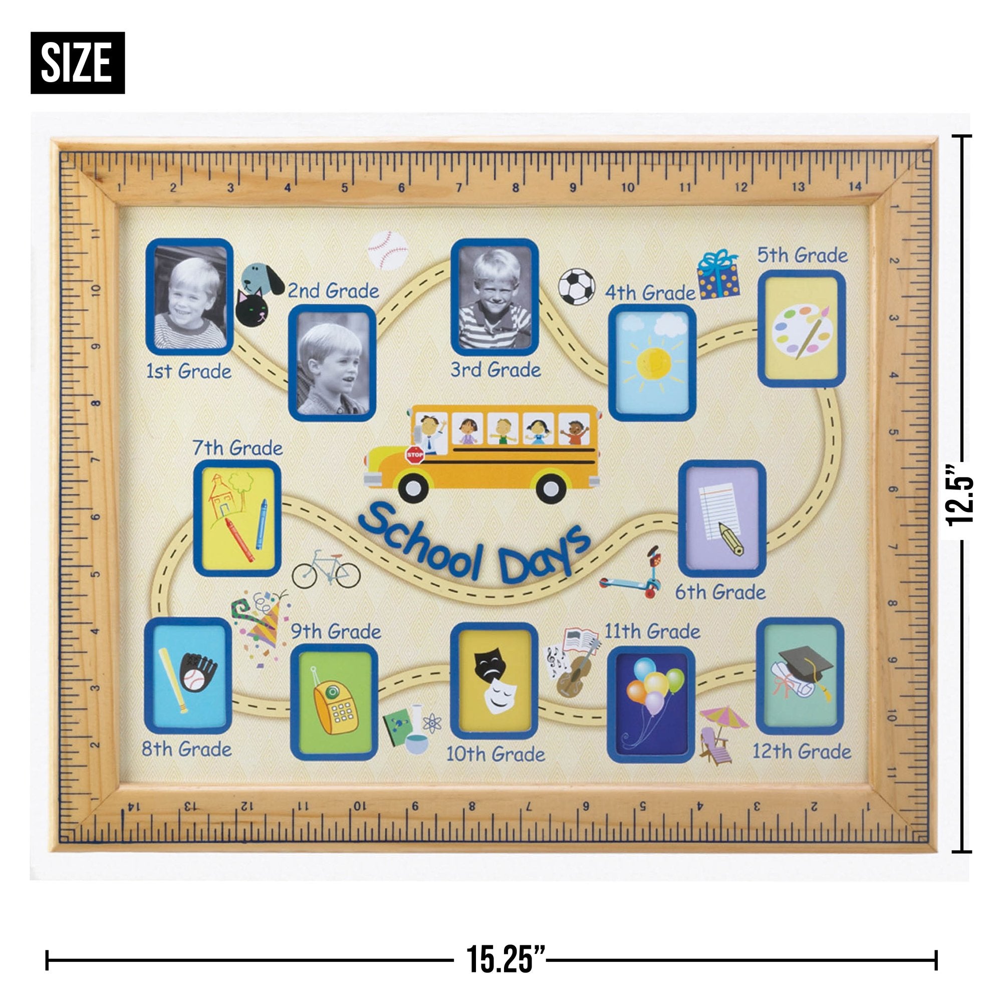 School Days Photo Frame Wall Decor - Saunni Bee - Home Decor