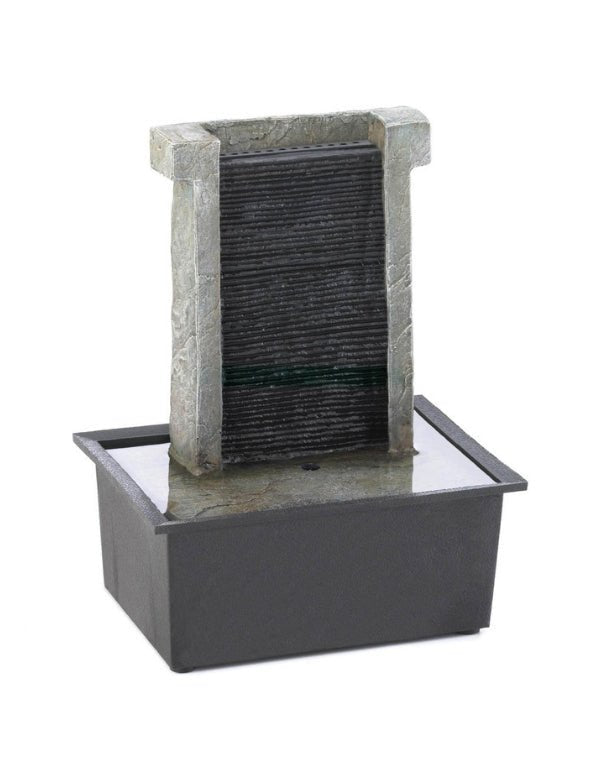 Stone Wall Tabletop Fountain - Saunni Bee - Tabletop Fountain