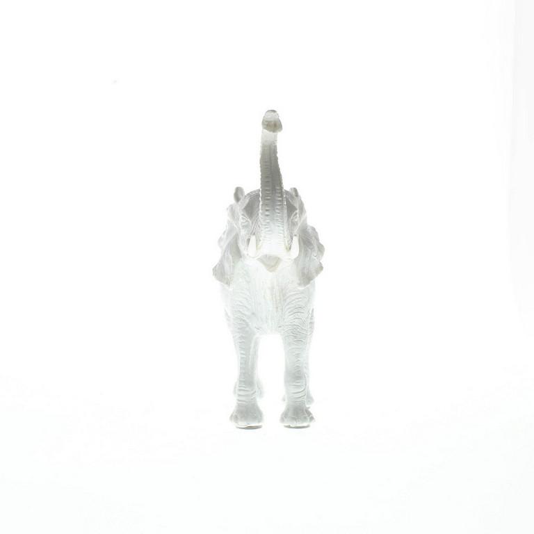 Trumpeting White Elephant Statue - Saunni Bee - Home Decor
