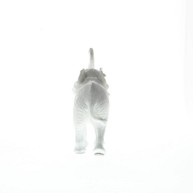 Trumpeting White Elephant Statue - Saunni Bee - Home Decor
