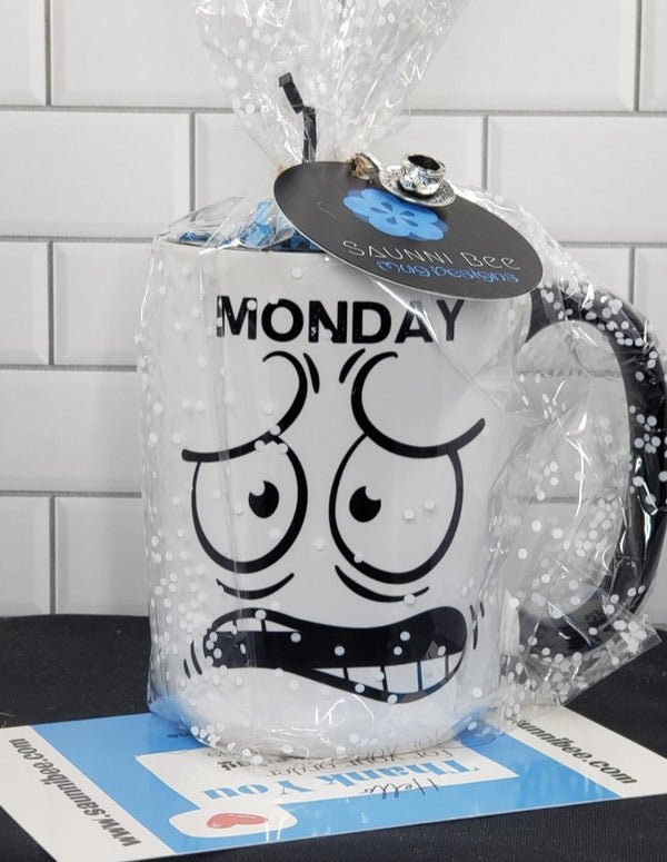 Uh-oh It's Monday Cartoon Expression Mug - Saunni Bee
