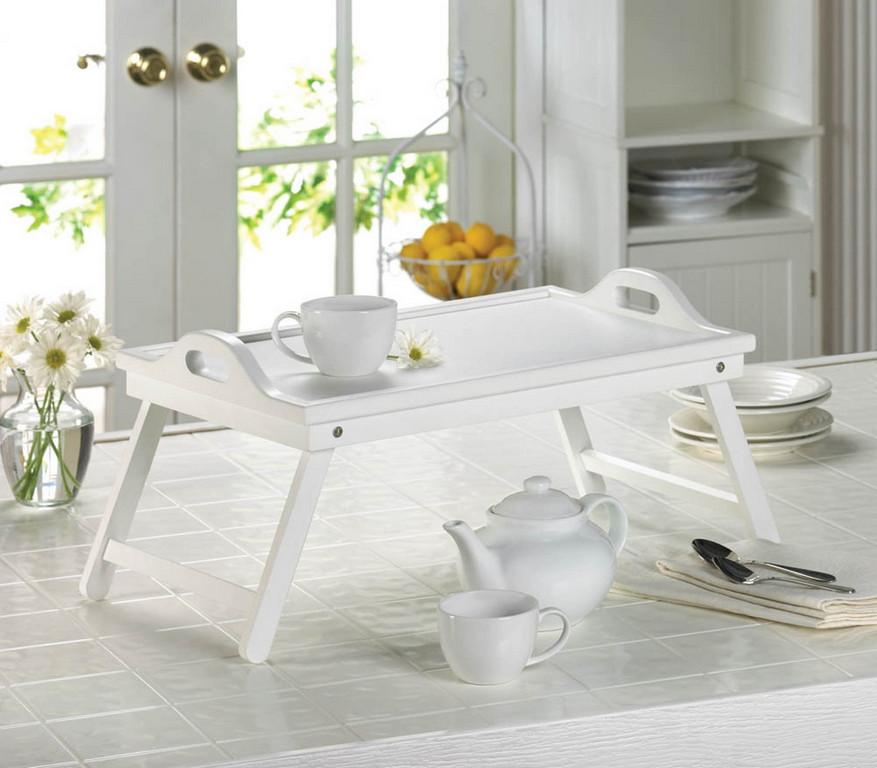 White Folding Tray - Saunni Bee - Home Decor