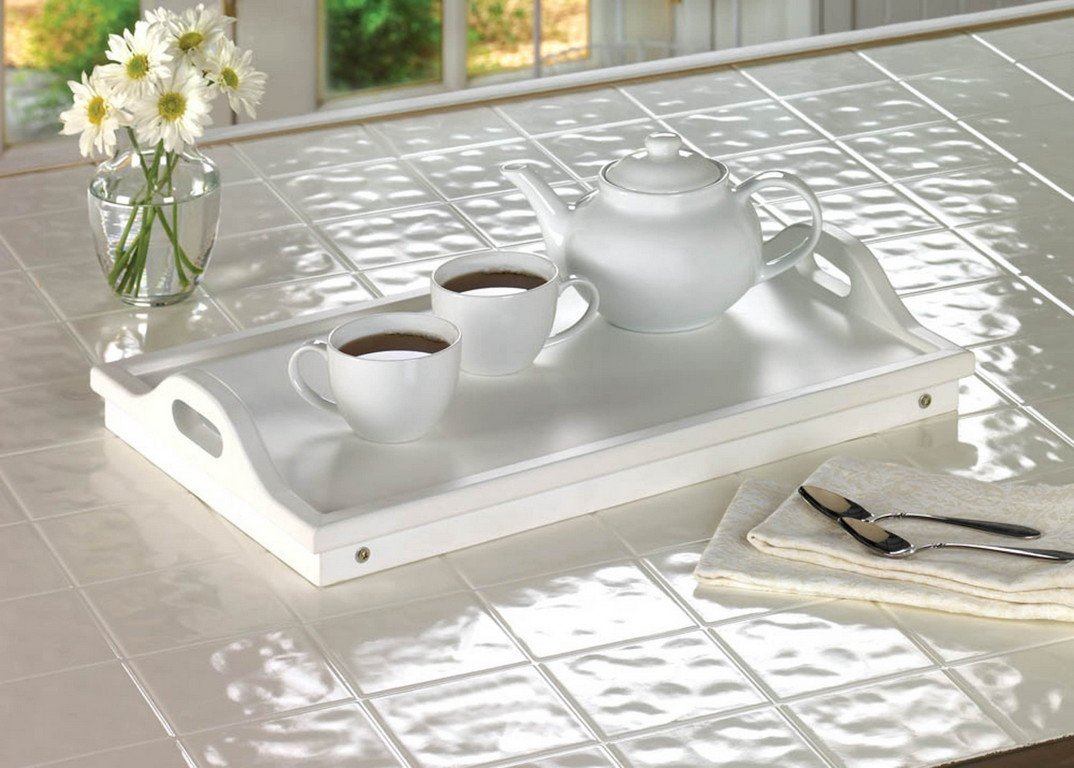 White Folding Tray - Saunni Bee - Home Decor