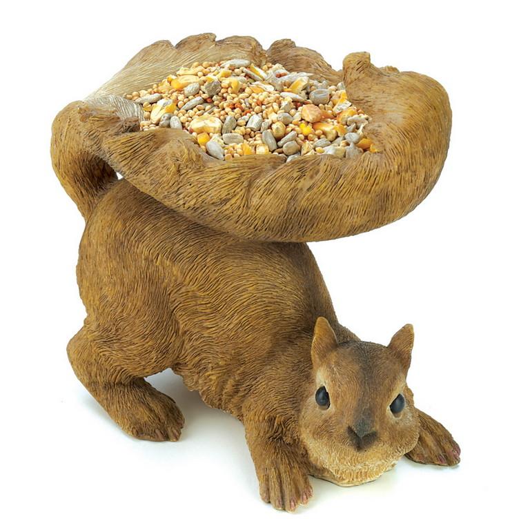 Woodland Squirrel Bird Feeder - Saunni Bee - Patio; Lawn & Garden